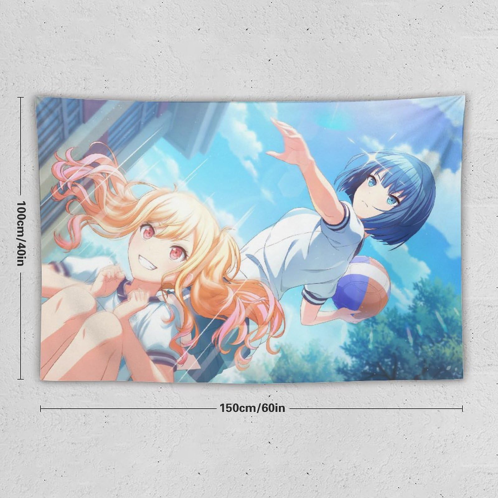 Amazon.co.jp: 桐谷遥 天馬咲希 タペストリー 大判 アートワーク